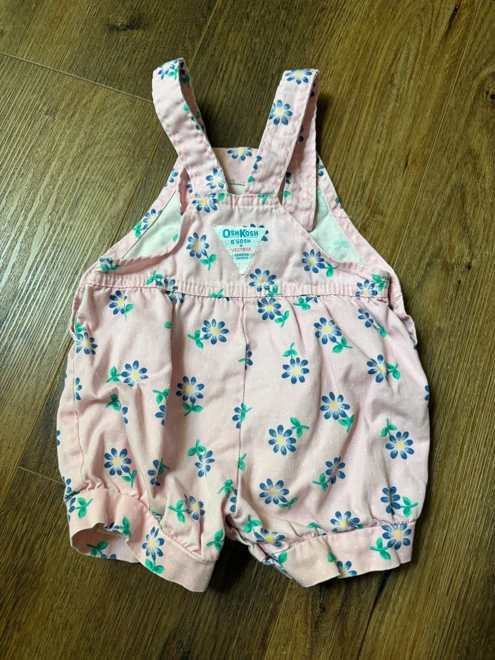 OSHKOSH B'Gosh pink floral bubble Romper